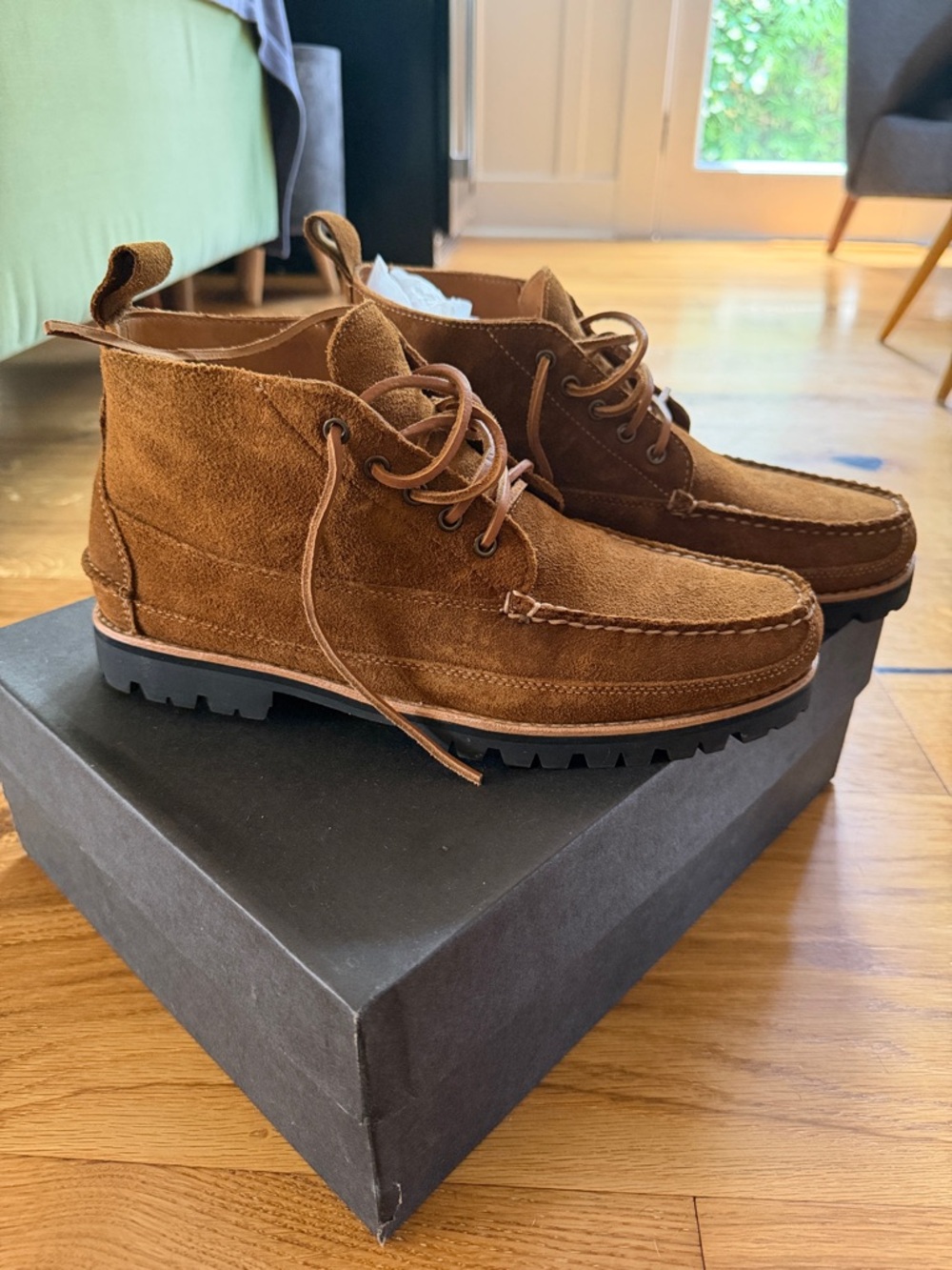J. Crew Men's Tan Suede Chukka Boots